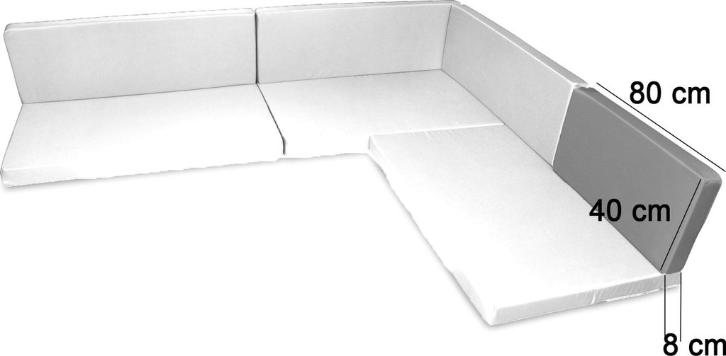 Palettenkissen Palettenauflagen Sitzkissen - 120x40 cm - Produktbild 7