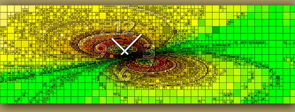 Horloge murale format XXL 150cm Dixtime 6110 en aluminium brossé