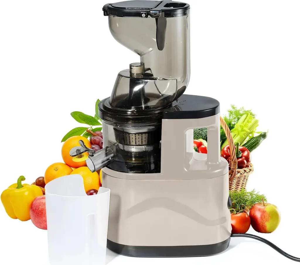 Extracteur de jus blanc sans BPA avec élimination automatique du marc