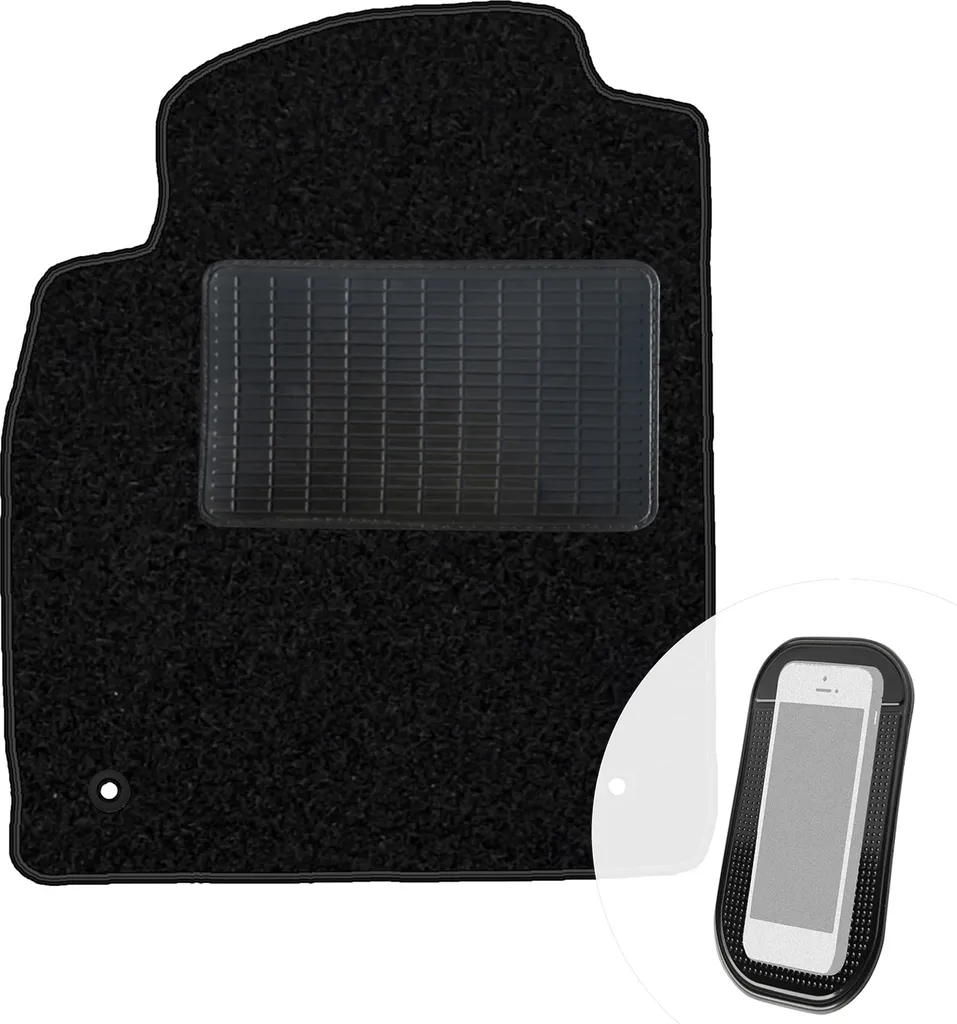 Tappetino Singolo Velour Nero Opel Astra J 2009-2015 Misura Perfetta