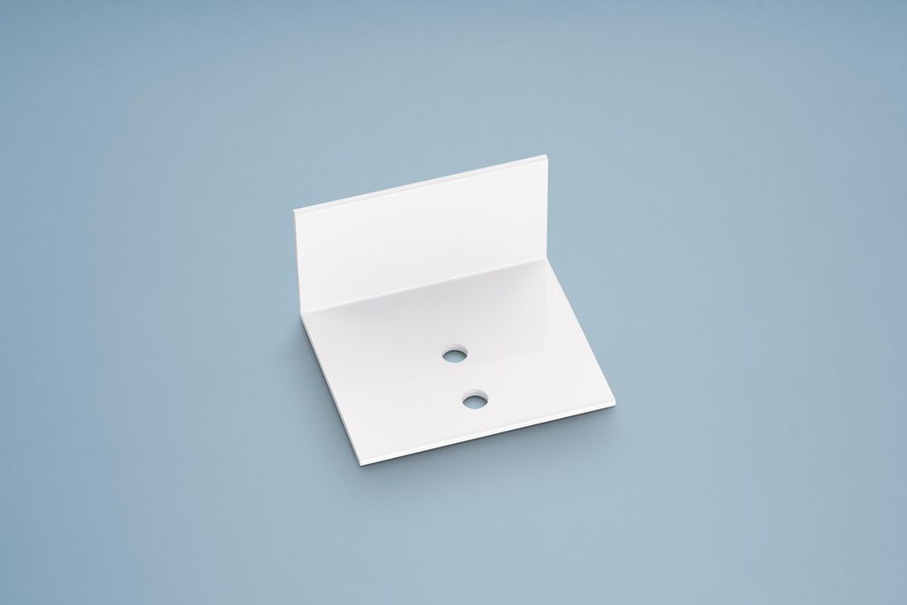 5er Pack 60 x 36cm Aluminium Abschluss- und Haltewinkel Silber