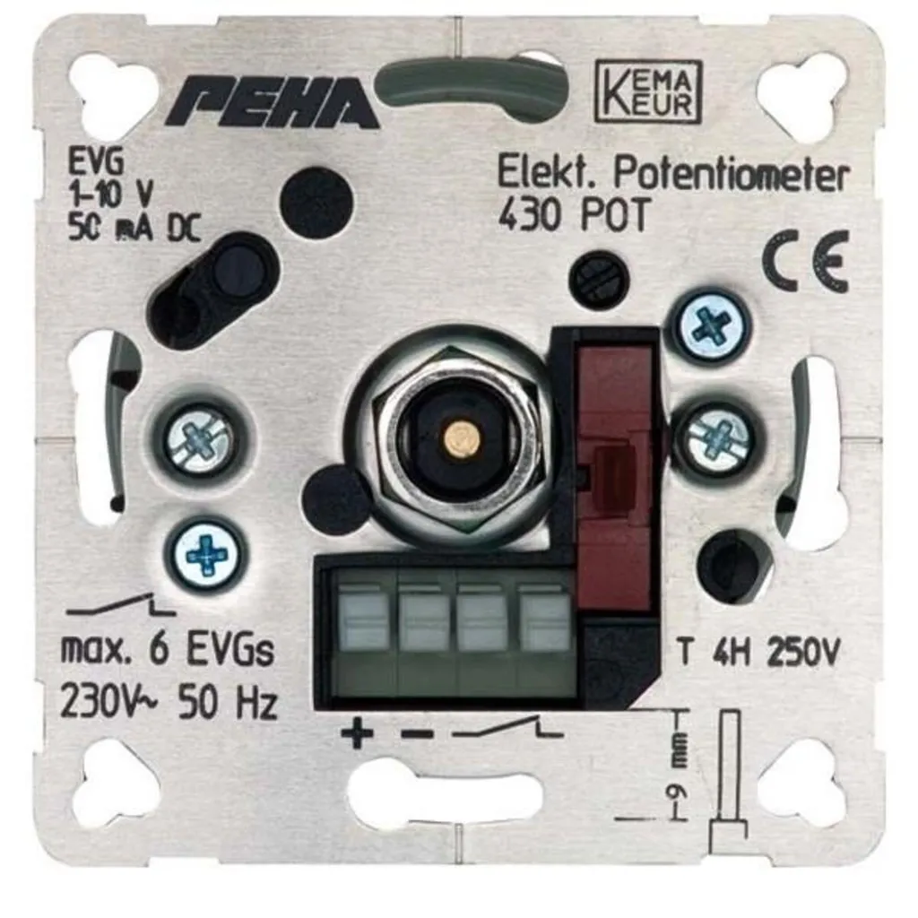 PEHA Potentiomètre Électrique 430 POT o.A. pour Gradation d'Éclairage