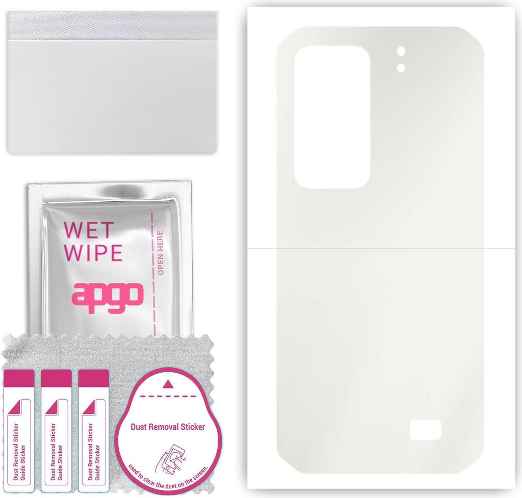 apgo Rückseite Schutzfolie, Matt, kompatibel mit Ulefone Armor 11T, Hinten Hydrogel-Displayschutzfolie mit Positionierhilfe, kratzfest, einfache M...