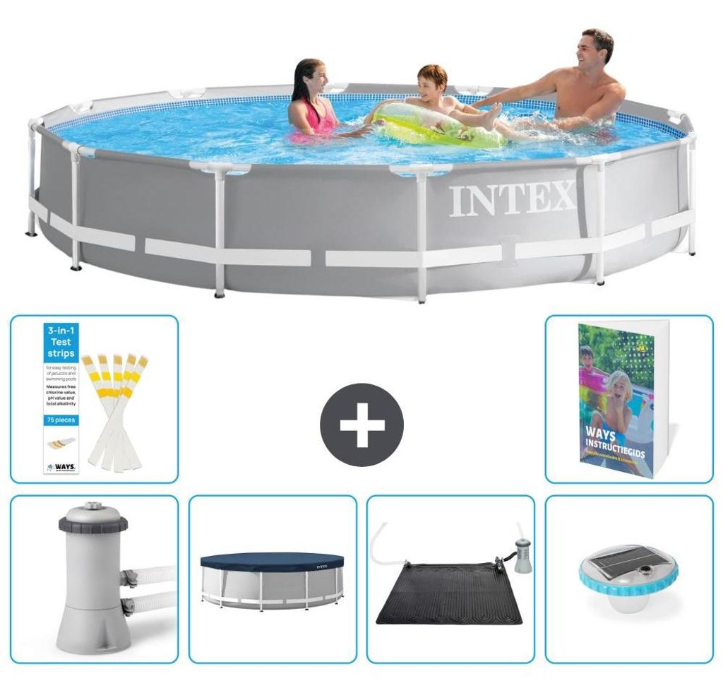 Prism Frame Pool Rund - 366x76 cm - 7-teilig S250