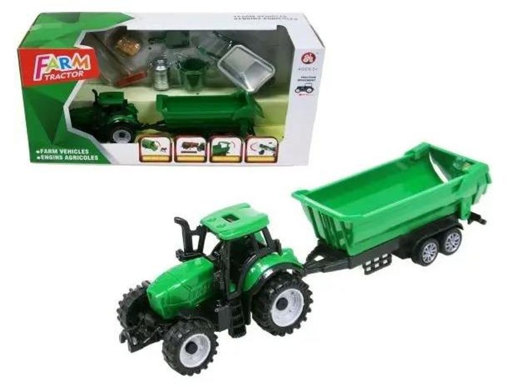 Traktor mit Anhänger und Zubehör H13978 51773