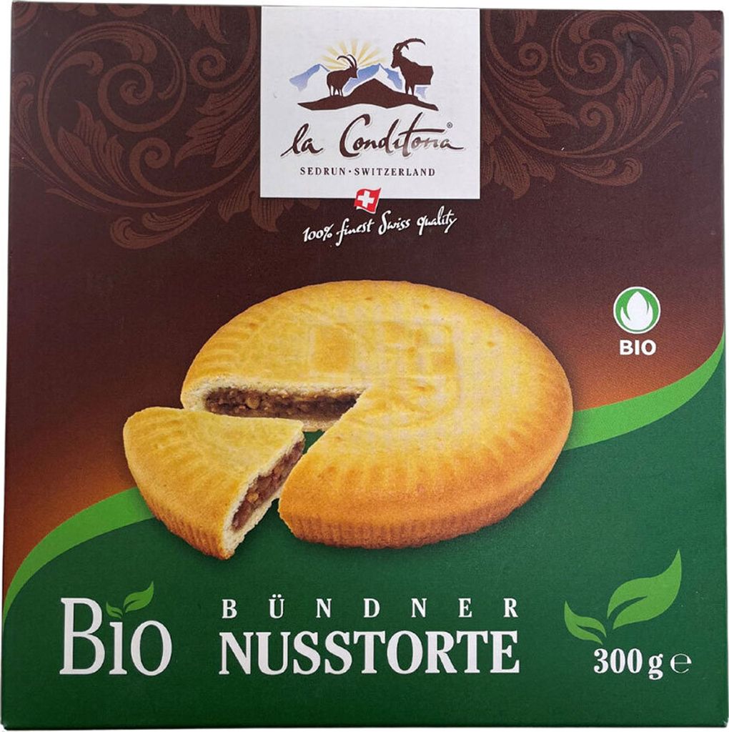 Bündner Nusstorte Bio Produktbild 