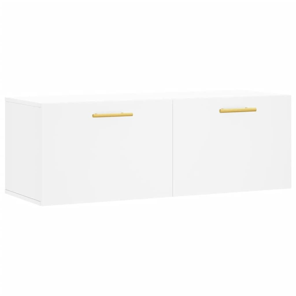Wandschrank Weiß 100x36,5x35 cm Holzwerkstoff