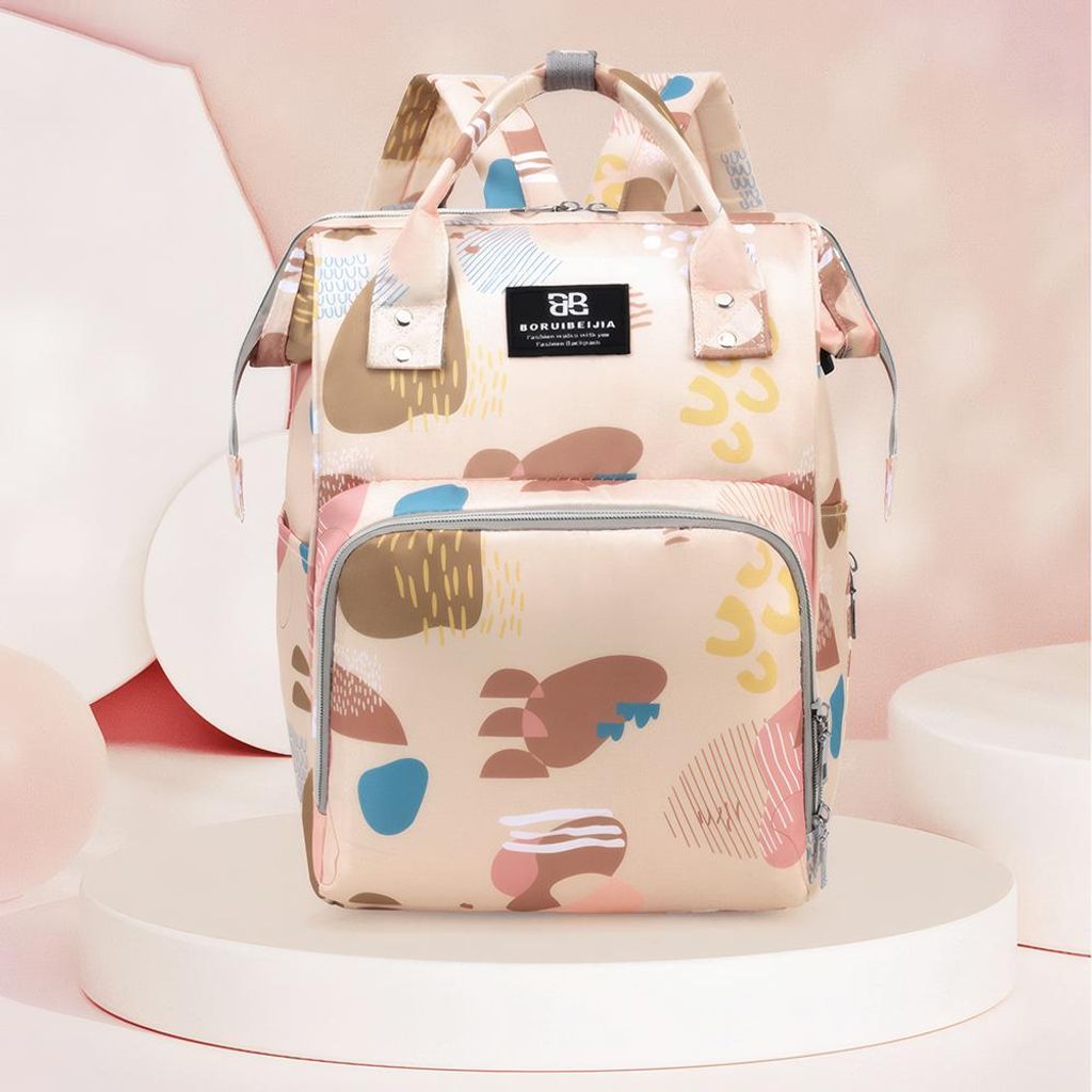 Rucksack Wickelrucksack Modische Wickeltasche Multifunktionaler Rucksack Wasserdichte Tasche Großraumrucksack C 26*18*38cm /FHSMB/