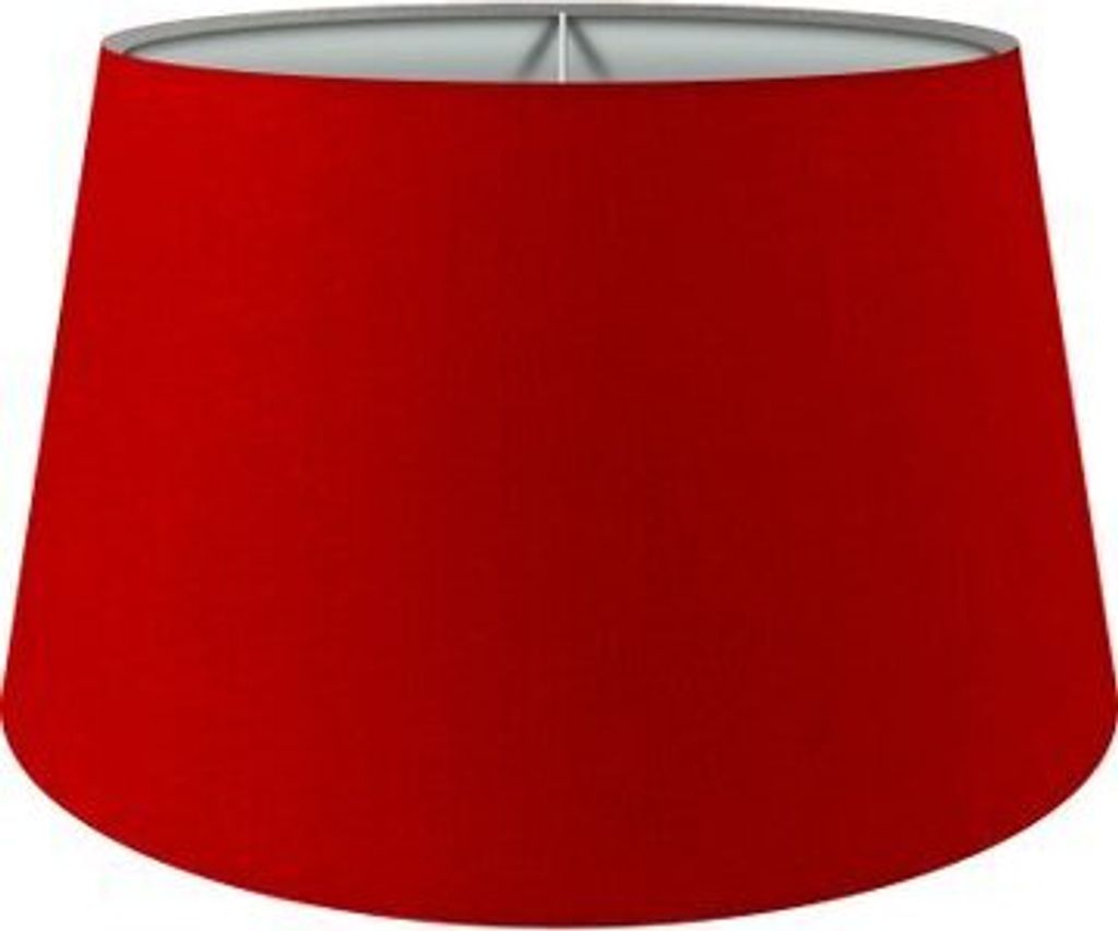 Wogati Premium Lampenschirm E14/E27 Baumwolle | Rot / Größe: XL