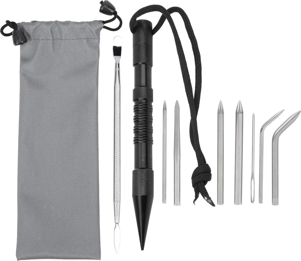 Set 9 Aghi da Ombrellaio per Filati in Acciaio Inox - Accessori Fai Da Te