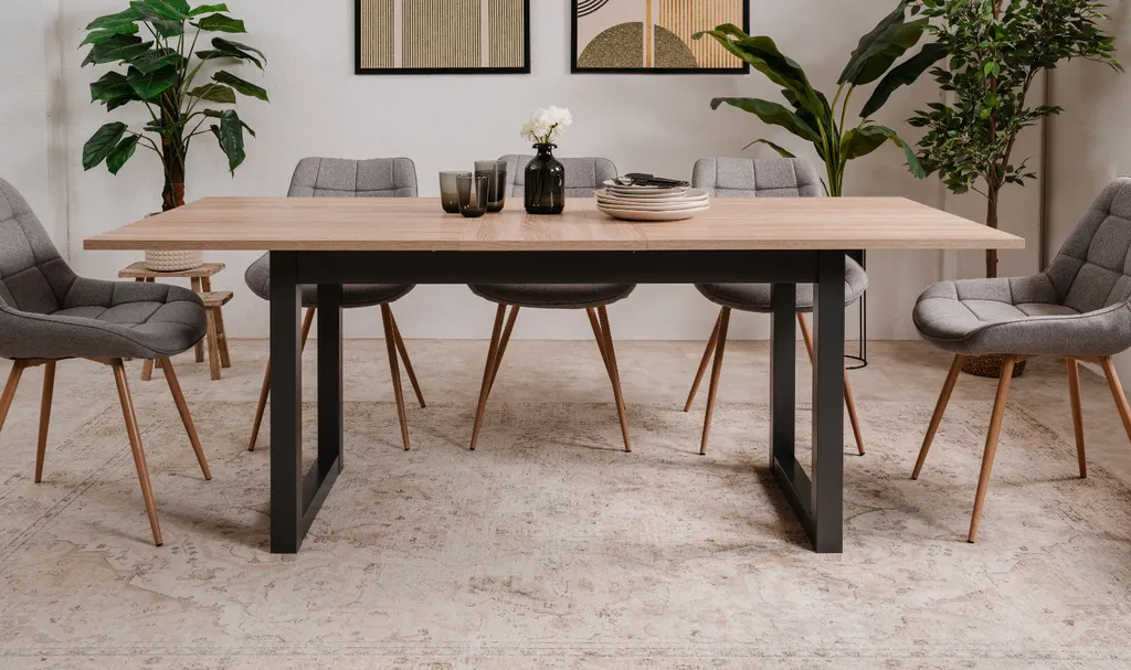 Table de séjour extensible DENVER pour repas de famille et réception - 13