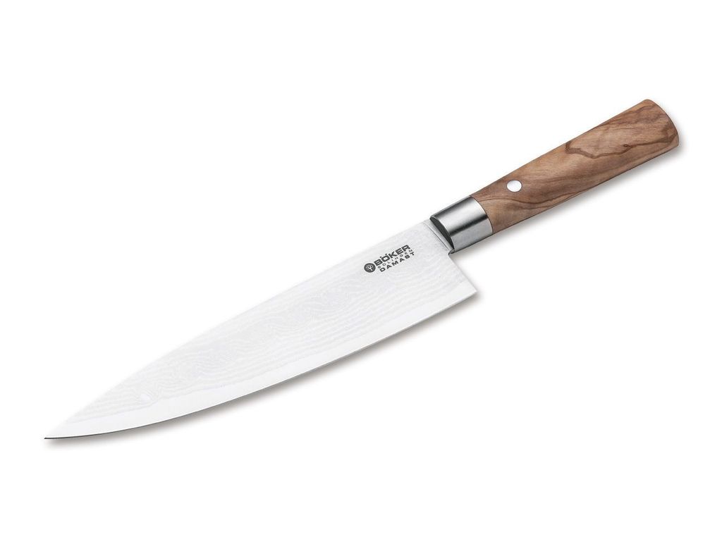 Nóż szefa kuchni Boker Damascus Olive duży Zdjęcie produktu 