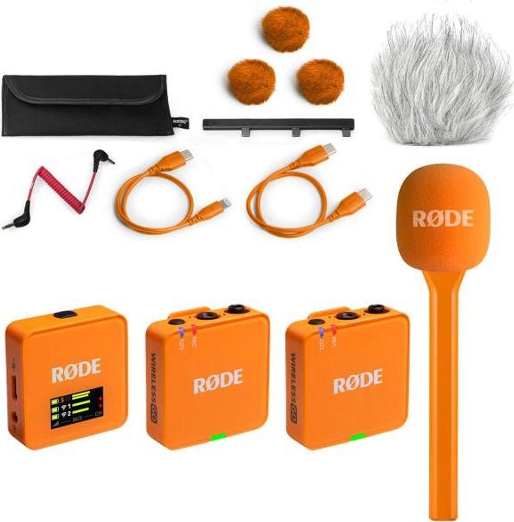 Rode Mikrofon-Funksystem Wireless GO Gen 3 Interview Set Orange