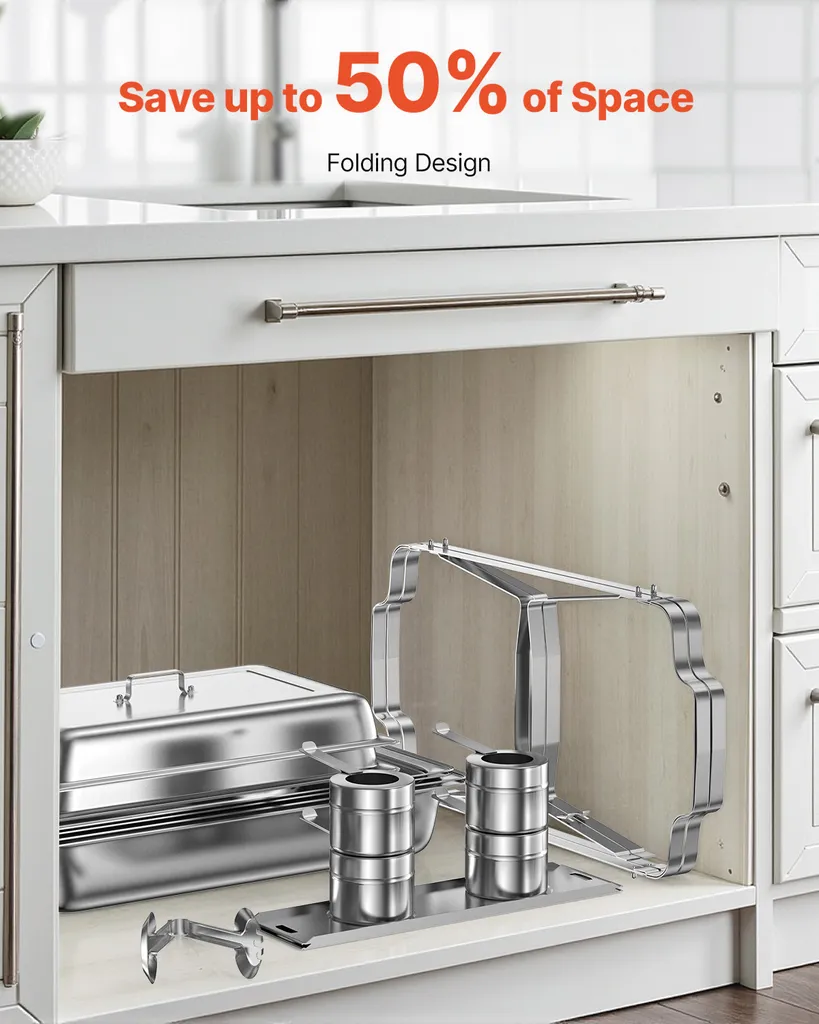 Analisi Set SucceBuy 8 Qt Chafing Dish 2 Pezzi Acciaio Inossidabile - 6