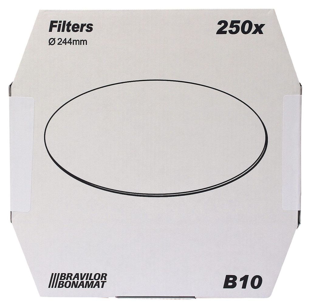 Bonamat Bravilor B10 Flachfilter Original 244 mm, 250 Stk, Produktbild 