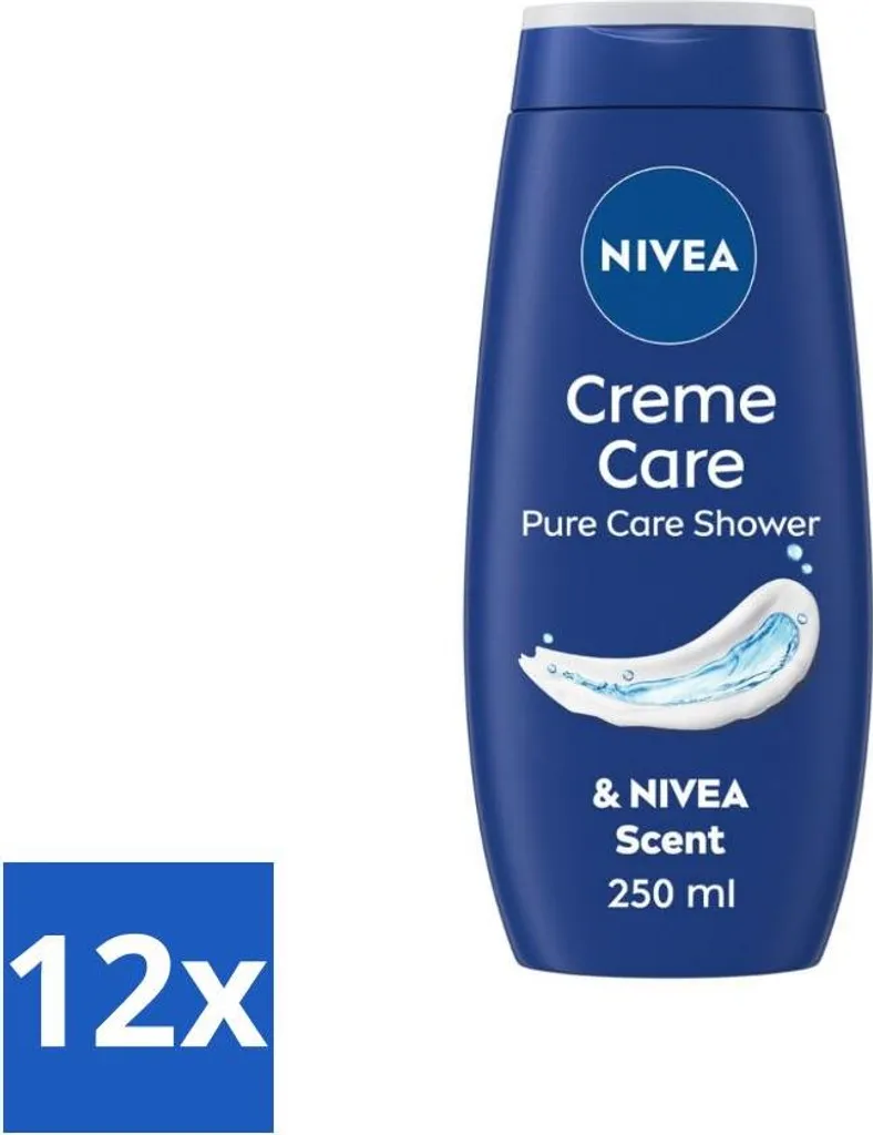 Stock 12x NIVEA Doccia Crema Care 250ml - Pelle Morbida e Nutrita