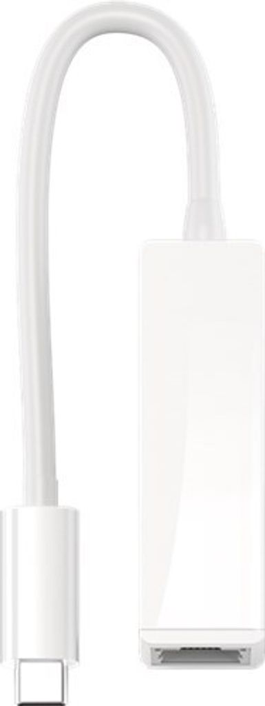 Goobay 66255 USB-C -Adapter RJ45, weiß, Weiß - USB-C -Stecker > RJ45-Buchse (8P2C)