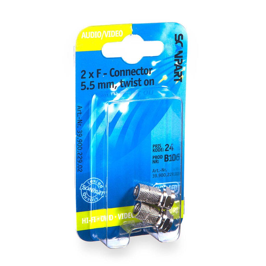 Scanpart F Stecker 5.5(M) schraubbar A2