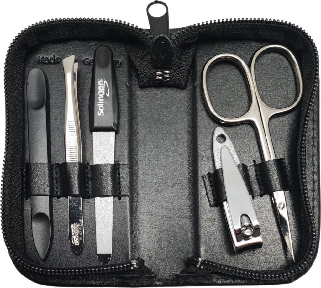 5-tlg Maniküre-Set aus Echtleder –  Germany | Solingen Produktbild 
