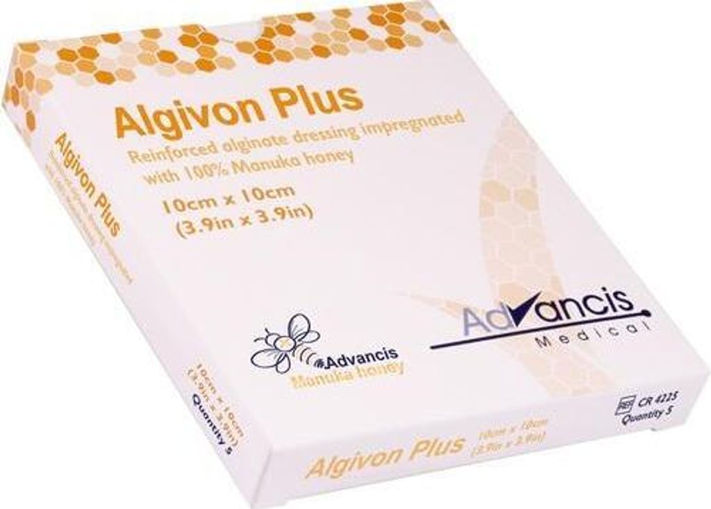 ALGIVON Plus Honigalginat Wundauflage 10x10 cm