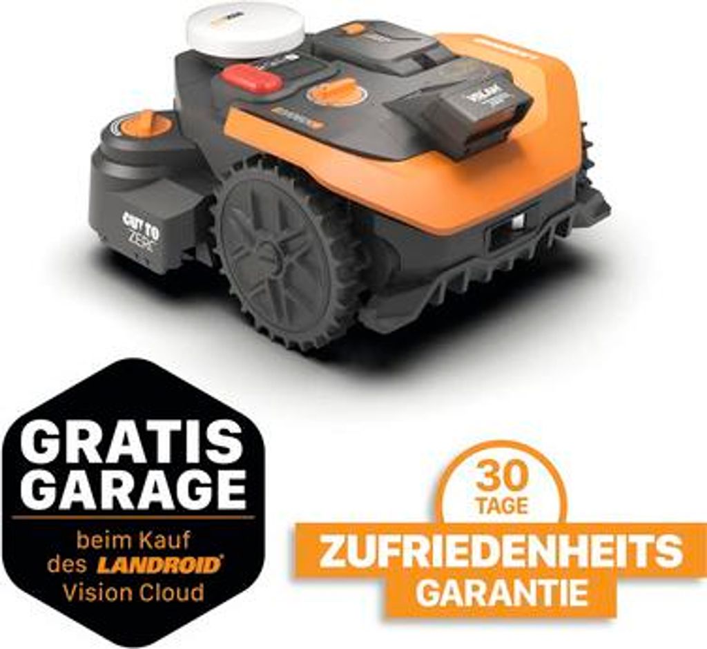 Tondeuse robot Worx Vision Cloud 2WD avec RTK M800 pour 800 Image du produit 
