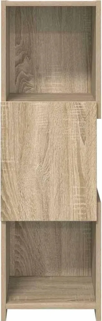 Mobiletto Angolare Rovere Sonoma 95 cm - Ideale per Camera e Bagno - 4