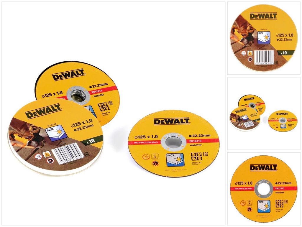 DeWALT DT3507-QZ, Řezací disk, Plochý, Ocel, DeWALT, 12,5 Obrázek produktu 