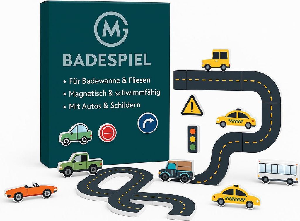 23-tlg. Badespielzeug Set Stadtverkehr Puzzle für Kinder DE.