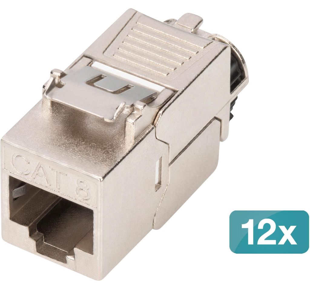 Digitus DN-93816-12 DIGITUS CAT 8.1 Keystone Modul, Image du produit 