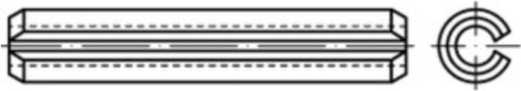 Reyher Spannstifte ISO 8752 Federstahl 21 x 20 (25 Stück)