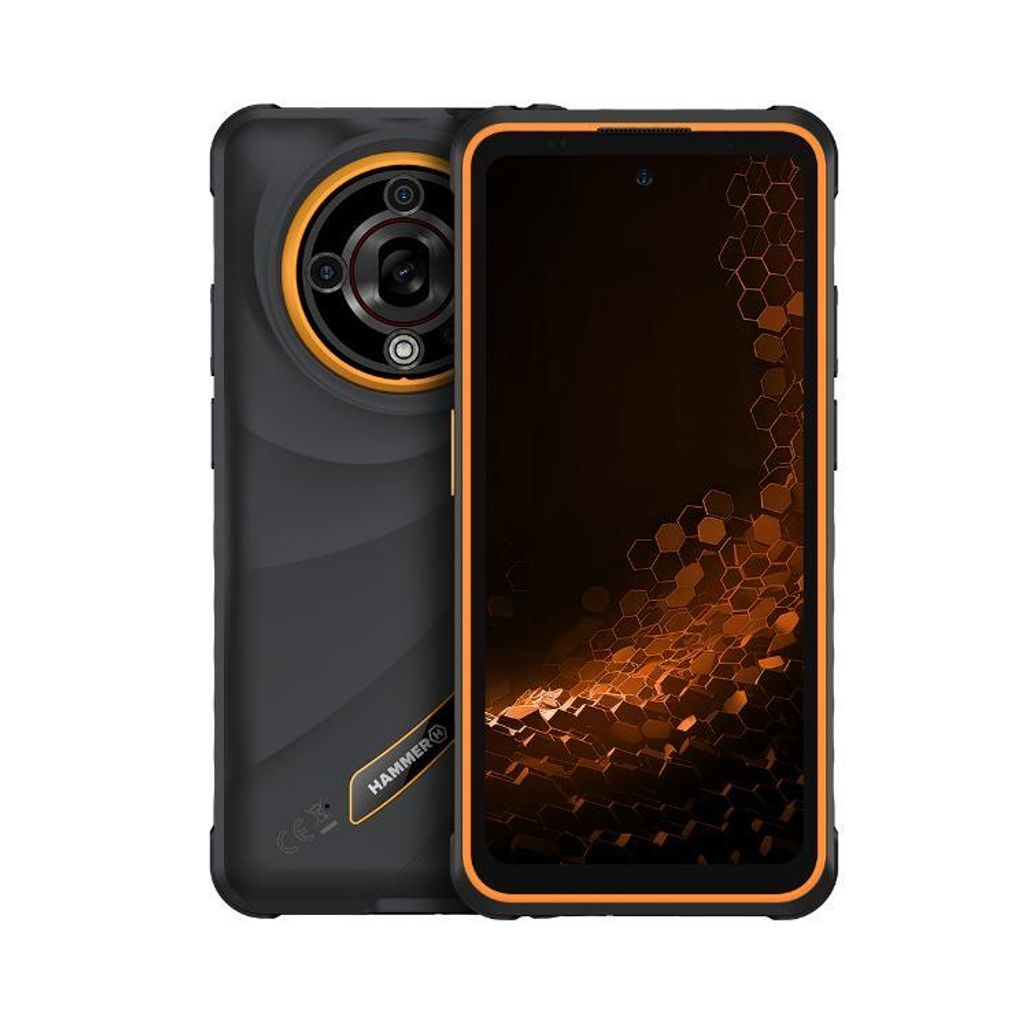 Smartphone HAMMER IRON 6 5G, 128 Go, couleur orange Image du produit 