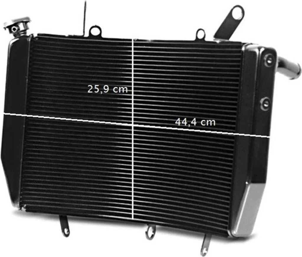 Radiateur d'eau Yamaha YZF-R6 performance thermique renforcée alu