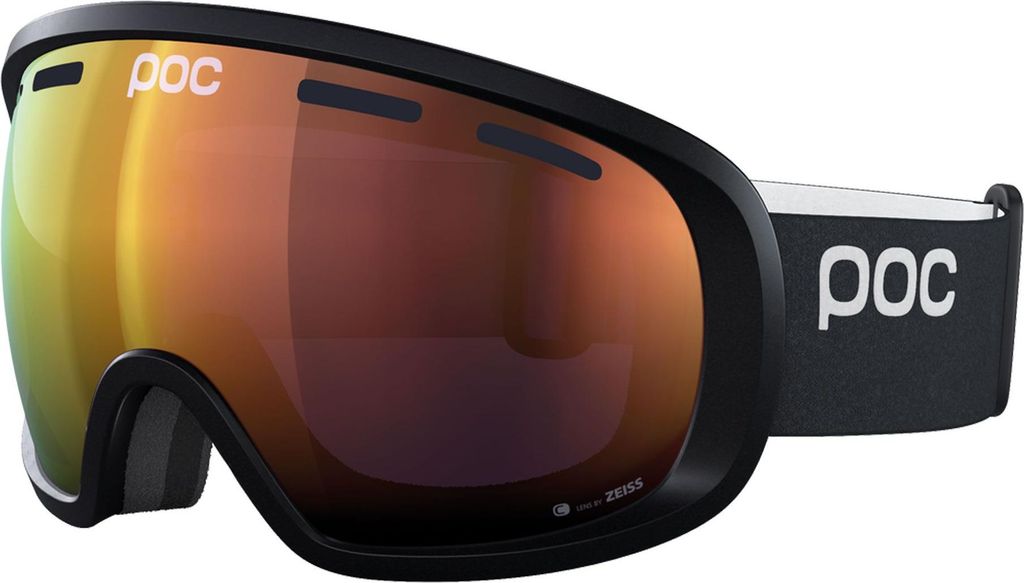 POC Fovea, Radsportbrille, Unisex, Vollrand, Schwarz, Orange