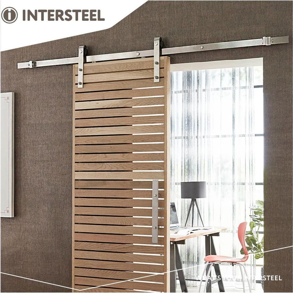 Intersteel Schiebetürsystem Basic Edelstahl gebürstet Produktbild 