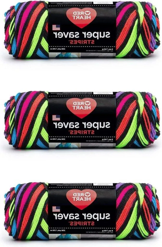 Pelote de laine acrylique fluo épaisseur moyenne pour crochet 329m