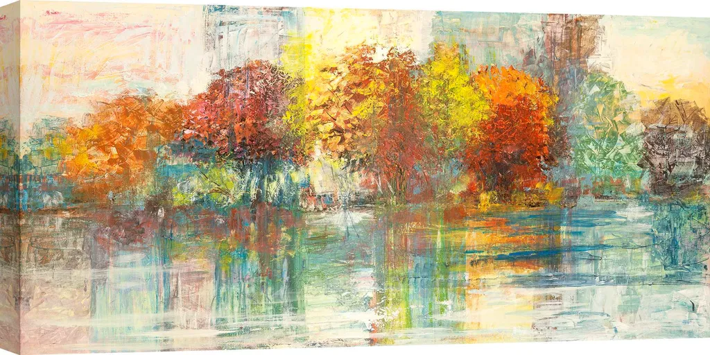 Tableau déco grand format Central Park Reflections Luigi Florio 140cm