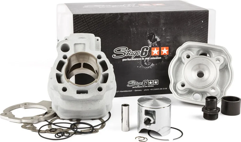 Haut Moteur 88cc Stage6 Bigracing Alu Minarelli AM6 pour Vilebrequin 45mm
