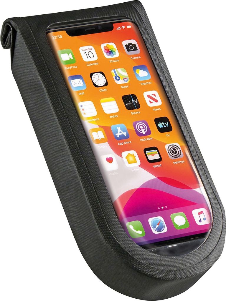 KLICKfix Phone Bag Tour M mit Adapter Drehkupplung, schwarz