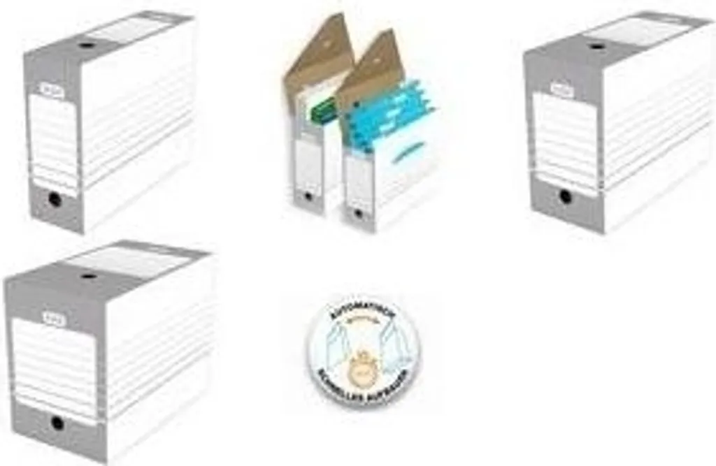 Boîte d'archivage A4 montage rapide pour protéger vos documents - x20