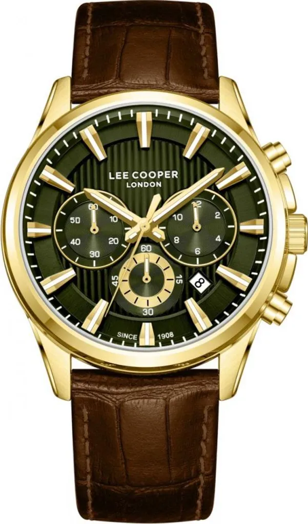 Montre Homme Lee Cooper Verte LC08239.174 - Pour le Travail et Loisir