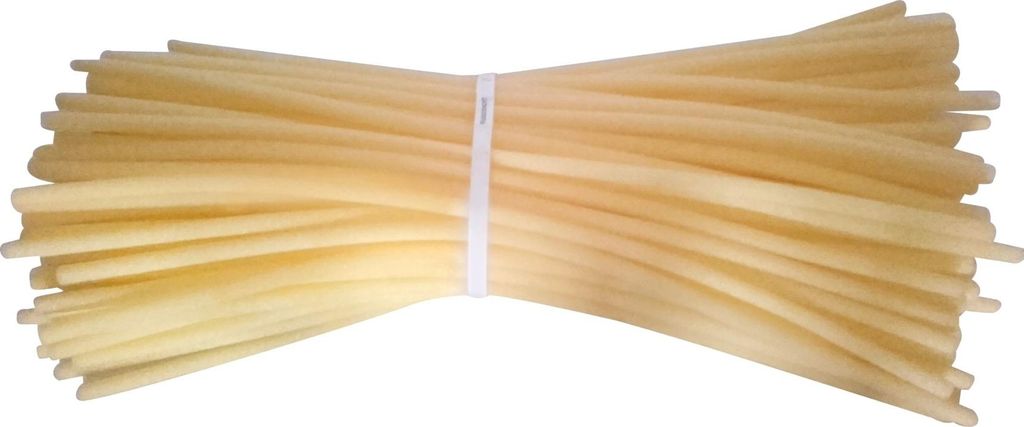 100 x Fugen Rundschnur Rundprofil HS Polyurethangelb offenzellig Ø15mm x 1m Schaumstoff