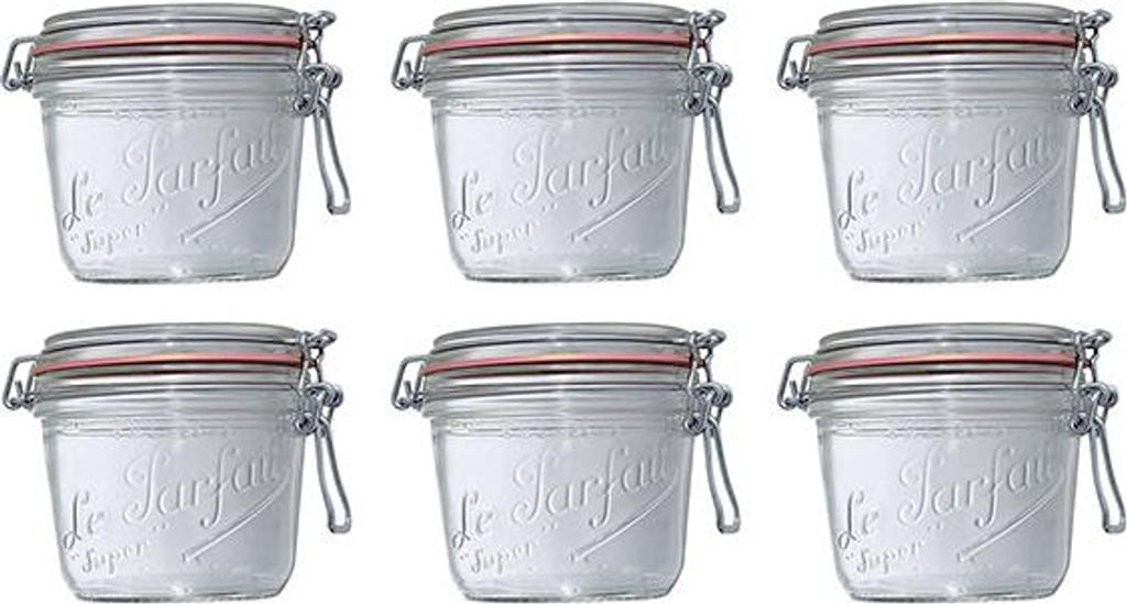 Set mit 6 terrinengläsern 500g Le parfait 908655