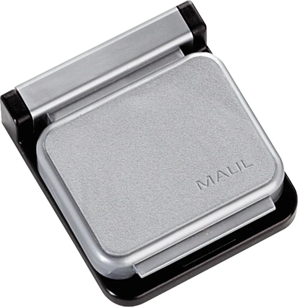 MAUL Clip Magnétique S Argenté 4 x 3,6 cm - Pince Aimantée Puissante