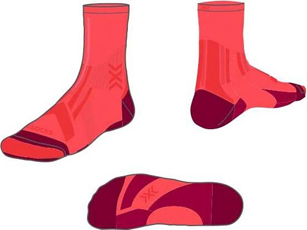 X-socks Trail Run Perform Crew Socken Rot EU 39-41 Mann Rot EU 39-41