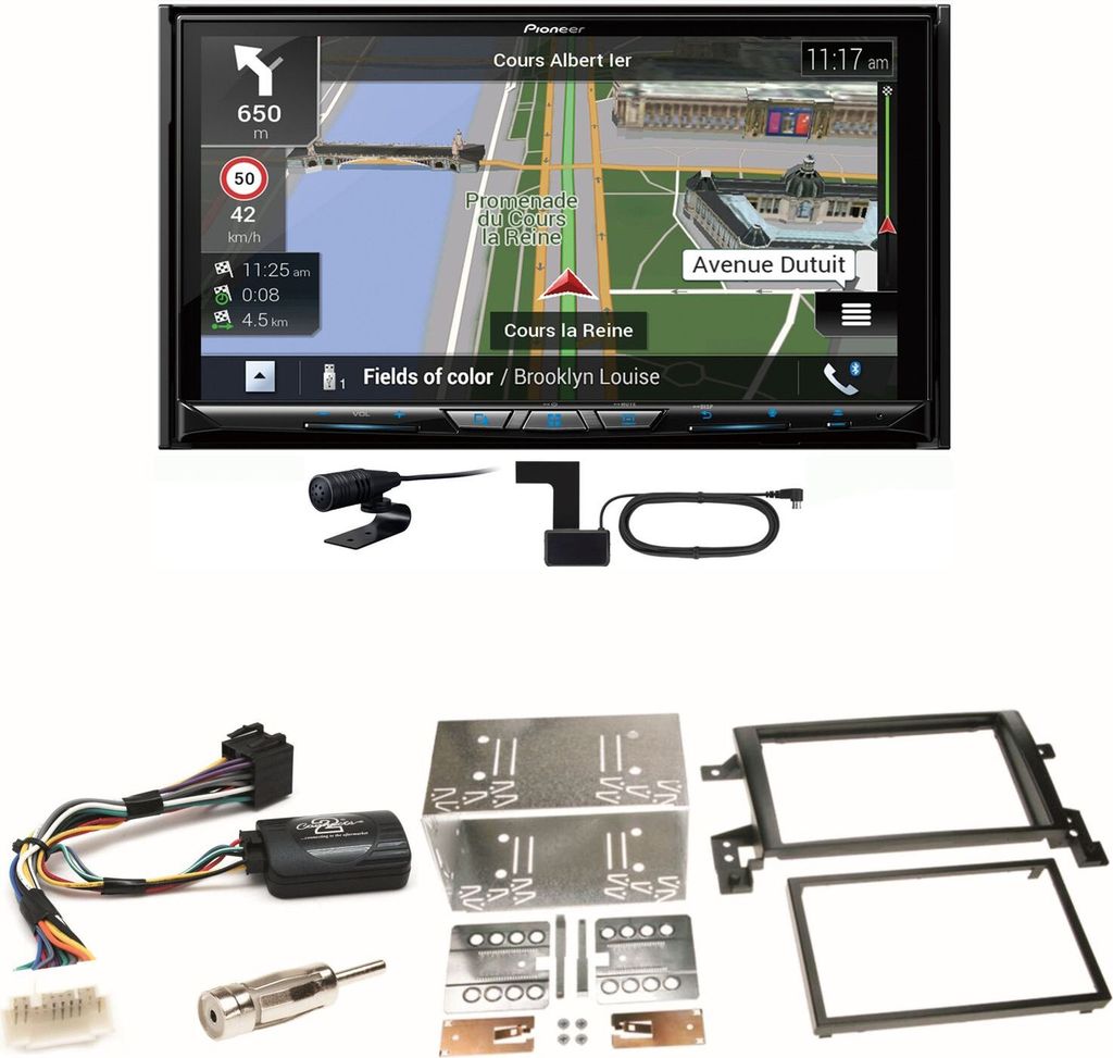 Pioneer AVIC-Z930DAB Navigation Bluetooth Einbauset für Suzuki Grand Vitara JT