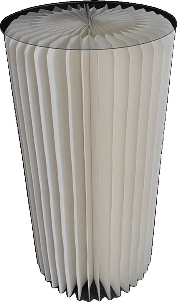 Papierfaltender Zylinderausstellungsständer, vielseitig für Veranstaltungen, mit mehreren Höhenoptionen, D30cm H60cm