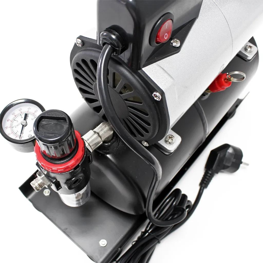 Wiltec AF186A Compressore Aria 3L - Prezzo Outlet per Aerografia - 4