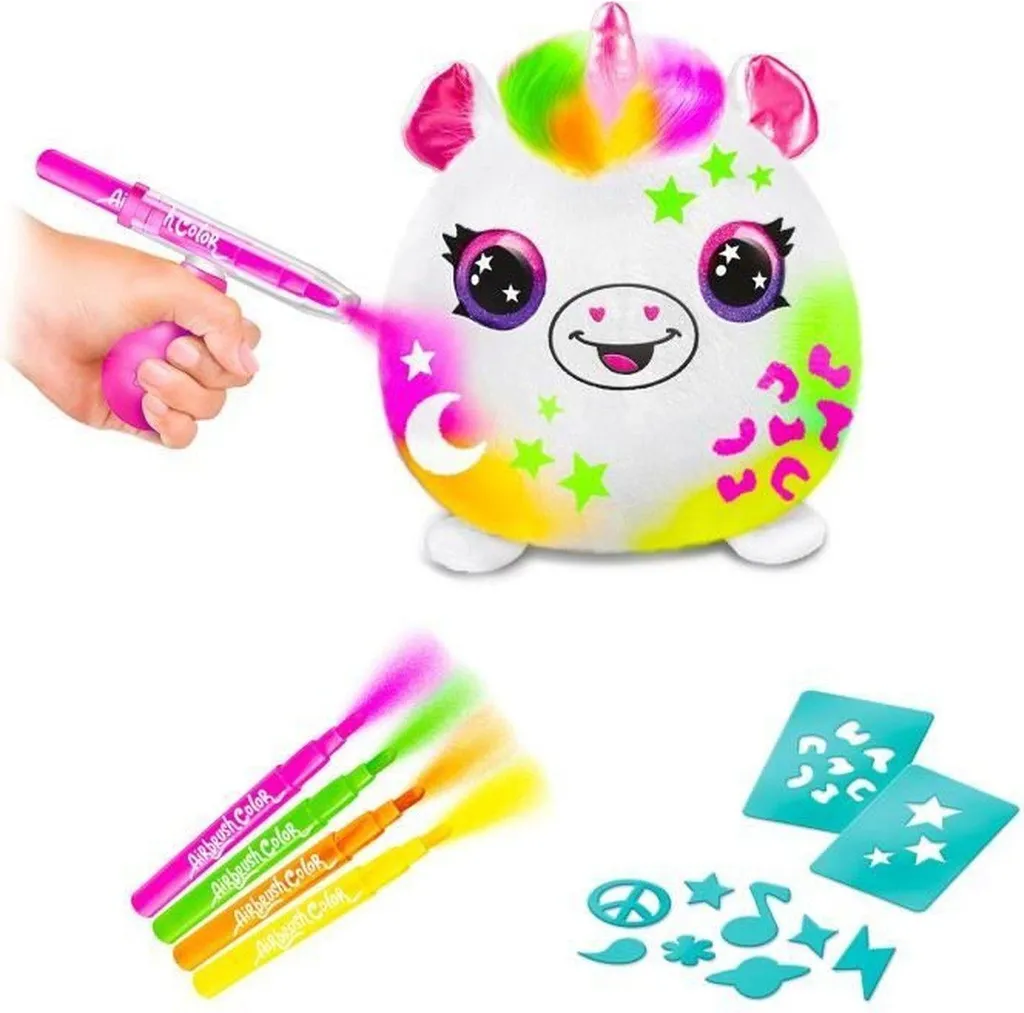 Aérographe Électronique Squish Pals : Peinture Néon Lavable sans Effort