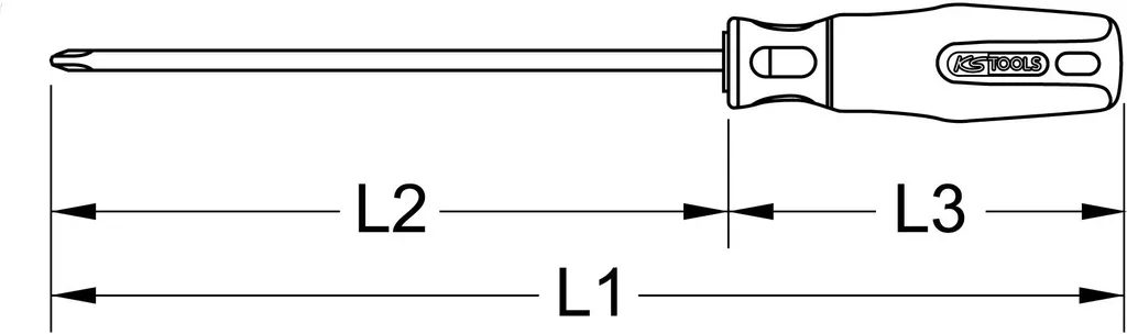 Cacciavite PH0 in Titanio KS Tools 965.0900 - Mai più Ruggine