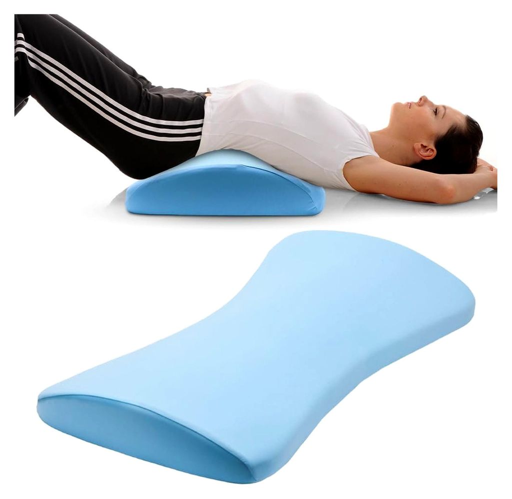 Orthopädisches Lendenkissen, Ergonomisches Rückenkissen aus Memory-Schaum, Lordosekissen mit atmungsaktivem Bezug, Abnehmbares Rückenkissen zur ...